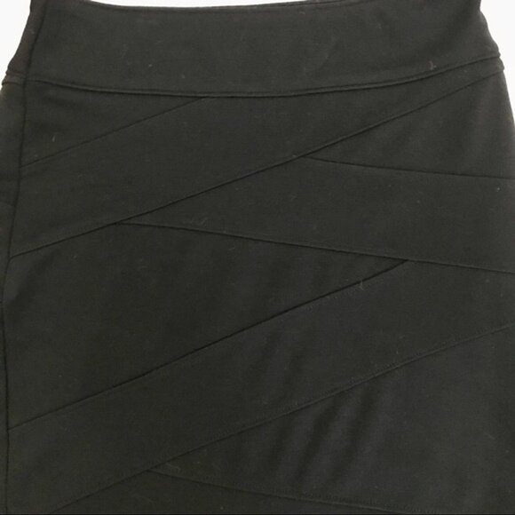 Silence + Noise Banded Black Mini Bandage Skirt Urban Outfitters Size S 90's Y2K - Picture 2 of 8